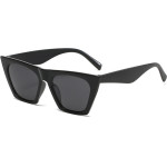 Techsuit - Sunglasses (5154) - for Women, PC Frame and Lens, Square - Black / Gray - (5154; BLACK GRAY)