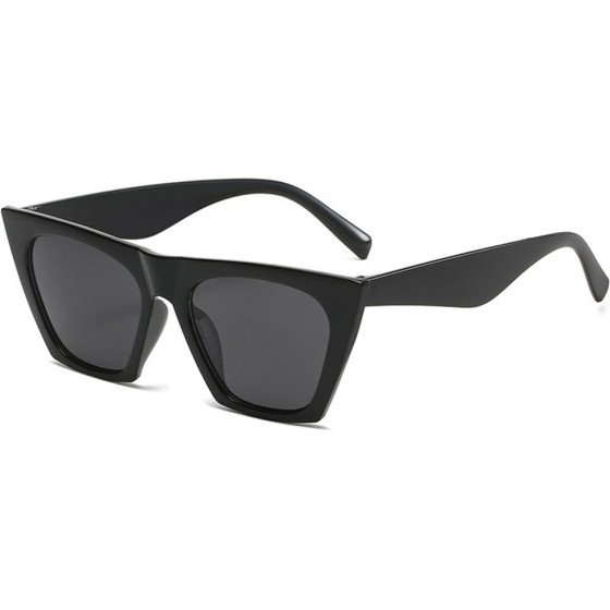 Techsuit - Sunglasses (5154) - for Women, PC Frame and Lens, Square - Black / Gray - (5154; BLACK GRAY)