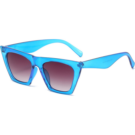 Techsuit - Sunglasses (5154) - for Women, PC Frame and Lens, Square - Blue / Light Gray - (5154;BLUE)