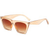 Techsuit - Sunglasses (5154) - for Women, PC Frame and Lens, Square - Champagne / Brown - (5154;CHAMPAGNE)