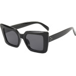 Techsuit - Sunglasses (5277) - for Women with PC Frame and Lens, Square Shape - Black / Gray