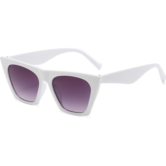 Techsuit - Sunglasses (5154) - for Women, PC Frame and Lens, Square - White / Gray - (5154;WHITE)