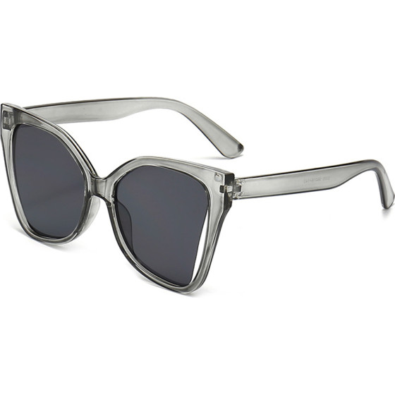 Techsuit - Sunglasses (5335) - for Women with PC Frame and Lens, Butterfly Shape - Gray