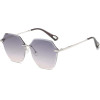 Techsuit - Sunglasses (8195) - for Women, Metal and PC - Silver / Gradient Gray - (8195;GRAY)