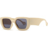 Techsuit - Sunglasses (86321) - for Women with PC Frame and Lens, Vintage - Beige