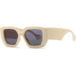 Techsuit - Sunglasses (86321) - for Women with PC Frame and Lens, Vintage - Beige