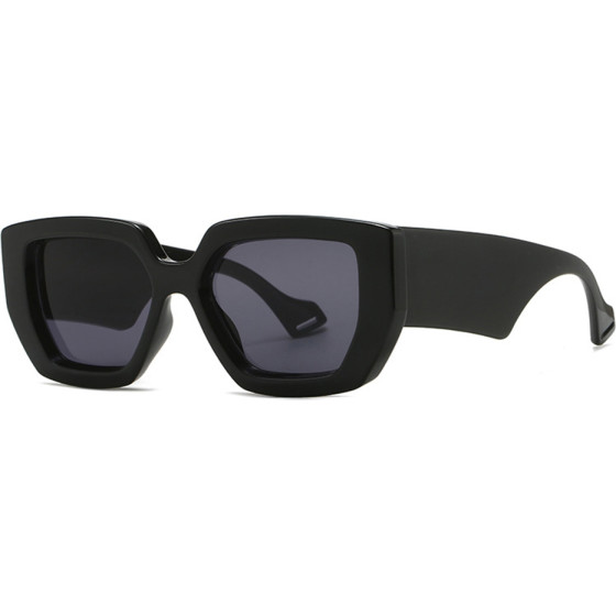 Techsuit - Sunglasses (86321) - for Women with PC Frame and Lens, Vintage - Black / Gray