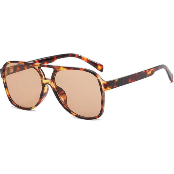 Techsuit - Sunglasses (98061) - UV Protection, for Women and Men - Leopard / Tea