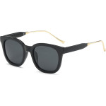 Techsuit - Sunglasses Polarised (2050) - for Women with UV Protection, Metal and PC - Bright Black - (2050/BRIGHT BLACK)