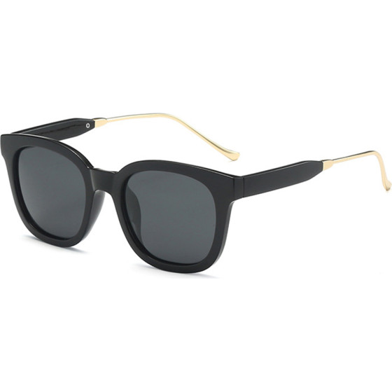 Techsuit - Sunglasses Polarised (2050) - for Women with UV Protection, Metal and PC - Bright Black - (2050/BRIGHT BLACK)