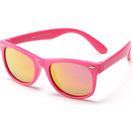 Techsuit - Sunglasses Polarised (D802) - for Kids Between 3-6 Years, UV Protection - Pink / Pink