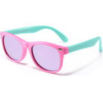 Techsuit - Sunglasses Polarised (D802) - for Kids Between 3-6 Years, UV Protection - Pink / Green / Pink