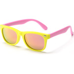 Techsuit - Sunglasses Polarised (D802) - for Kids Between 3-6 Years, UV Protection - Yellow / Pink / Pink