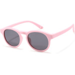 Techsuit - Sunglasses Polarised - for Babies, Round Shape, with Strap - Pink - (8308-C46)