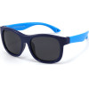 Techsuit - Sunglasses Polarised - for Babies, Square Shape, with Strap - Black / Blue - (8306-C31)