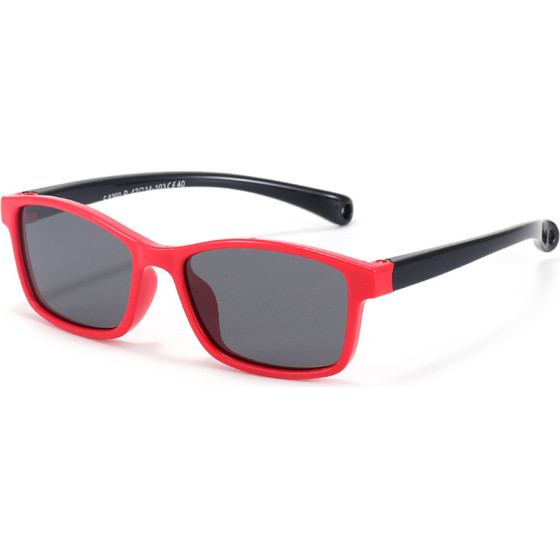Techsuit - Sunglasses Polarised - for Kids Between 2-4 Years - Red / Black - (8260-C40)