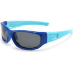 Techsuit - Sunglasses Polarised - Sport Type, Flexible, for Kids Between 3-6 Years - Dark Blue / Sky Blue - (800-C28)
