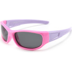 Techsuit - Sunglasses Polarised - Sport Type, Flexible, for Kids Between 3-6 Years - Pink / Purple - (800-C42)