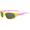 Techsuit - Sunglasses Polarised - Sport Type, for Kids Between 5-8 Years - Bright Yellow / Pink - (816-C2)