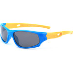 Techsuit - Sunglasses Polarised - Sport Type, for Kids Between 5-8 Years - Blue / Yellow - (816-C5)