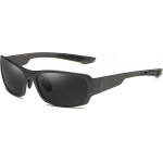 Techsuit - Sunglasses Polarised TR90 (MM108) - UV Protection - Matte Gray - (MM108/GRAY)
