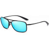 Techsuit - Sunglasses Polarised TR90 (MM99) - UV Protection - Bright Black / Ice Blue