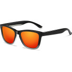 Techsuit - Sunglasses Polarized (0717) - for Men, with UV Protection - Gradient Black / Red