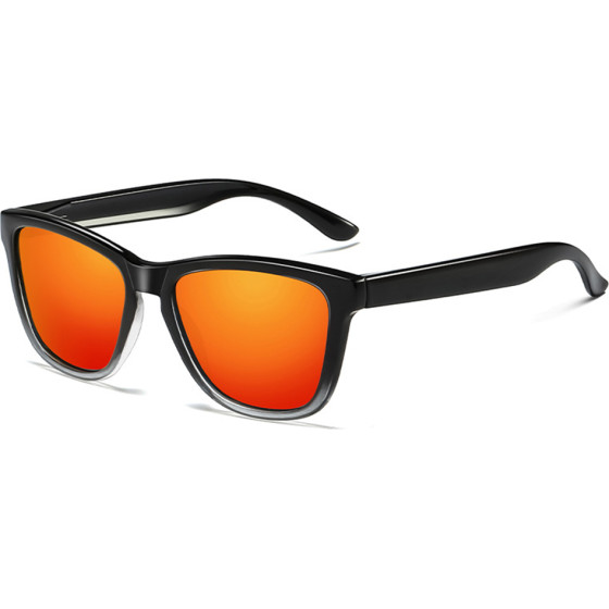 Techsuit - Sunglasses Polarized (0717) - for Men, with UV Protection - Gradient Black / Red