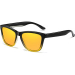 Techsuit - Sunglasses Polarized (0717) - for Men, with UV Protection - Gradient Black / Yellow