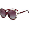 Techsuit - Sunglasses Polarized (1384) - for Women with UV Protection, PC - Red