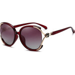Techsuit - Sunglasses Polarized (1384) - for Women with UV Protection, PC - Red