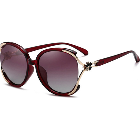 Techsuit - Sunglasses Polarized (1384) - for Women with UV Protection, PC - Red