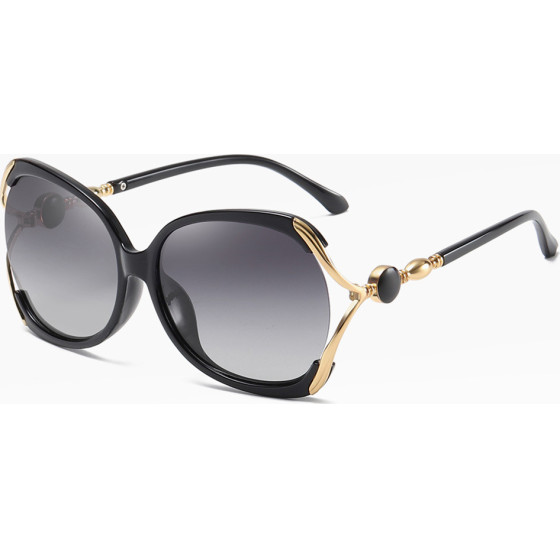 Techsuit - Sunglasses Polarized (1722) - for Women with UV Protection, PC - Black / Gray