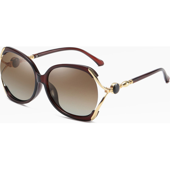 Techsuit - Sunglasses Polarized (1722) - for Women with UV Protection, PC - Brown