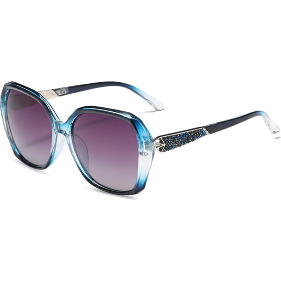 Techsuit - Sunglasses Polarized (5599) - for Women with UV Protection, PC - Blue / Gray