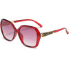 Techsuit - Sunglasses Polarized (5599) - for Women with UV Protection, PC - Red