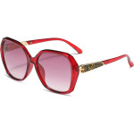 Techsuit - Sunglasses Polarized (5599) - for Women with UV Protection, PC - Red