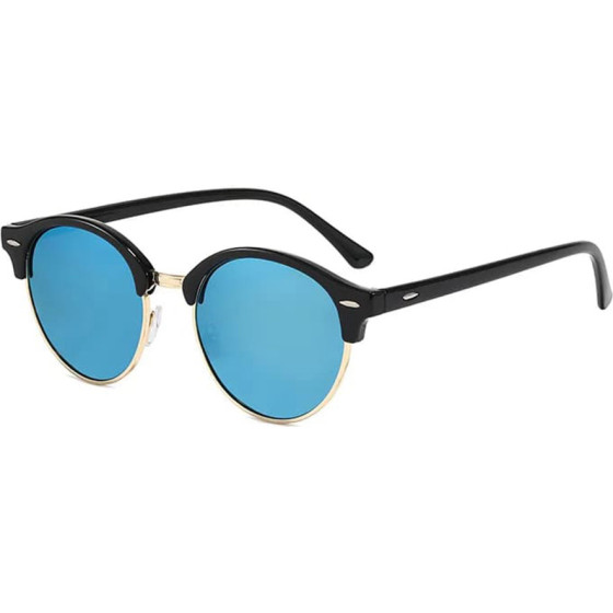 Techsuit - Sunglasses Polarized (66612) - for Men, with UV Protection - Gold / Blue - (66612;BLUE)
