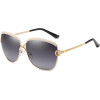 Techsuit - Sunglasses Polarized (8702) - for Women with UV Protection, Metal Frame - Yellow