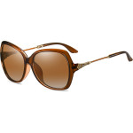 Techsuit - Sunglasses Polarized (8881) - for Women with UV Protection, PC - Brown - (8881;BROWN)