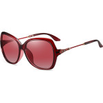 Techsuit - Sunglasses Polarized (8881) - for Women with UV Protection, PC - Red - (8881;RED)