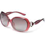 Techsuit - Sunglasses Polarized - for Women with UV Protection, PC - Red - (2962)
