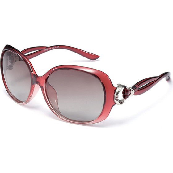 Techsuit - Sunglasses Polarized - for Women with UV Protection, PC - Red - (2962)