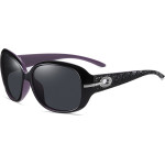 Techsuit - Sunglasses Polarized PC (2012) - UV Protection - Black / Purple / Gray