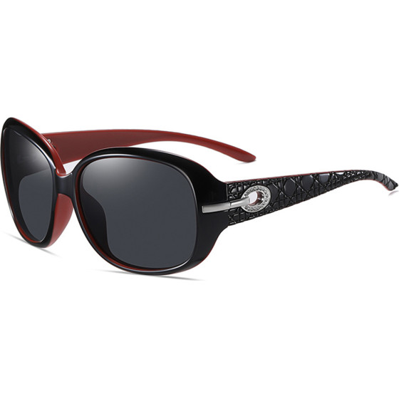 Techsuit - Sunglasses Polarized PC (2012) - UV Protection - Black / Red / Gray