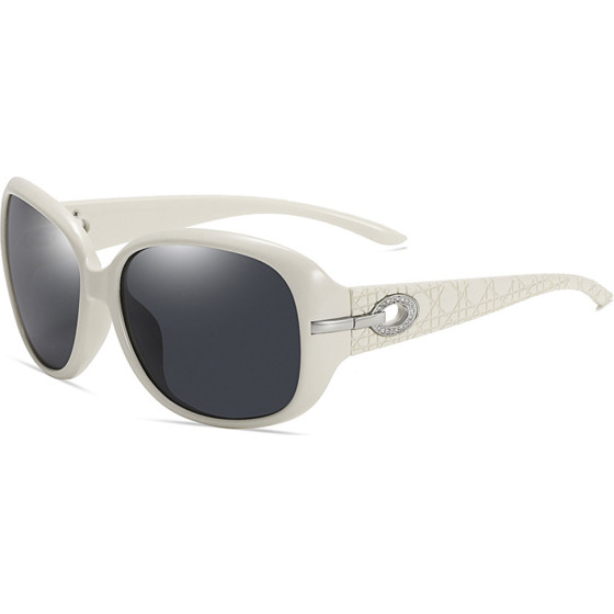 Techsuit - Sunglasses Polarized PC (2012) - UV Protection - White / Gray