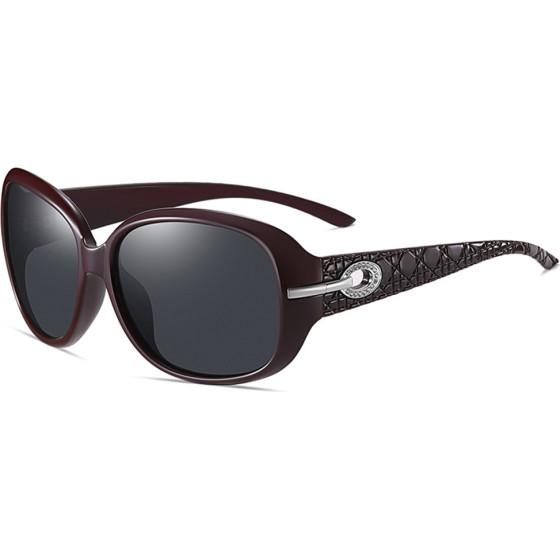 Techsuit - Sunglasses Polarized PC (2012) - UV Protection - Wine Red / Gray