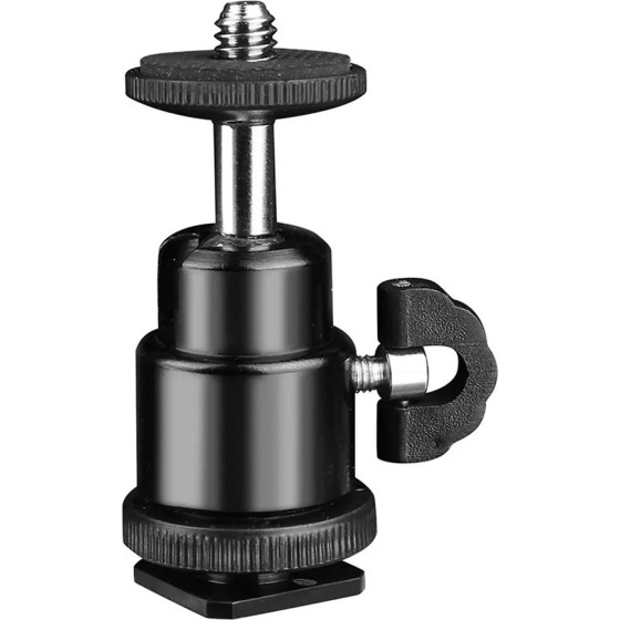 Techsuit - Swivel Junnx (BH-2) - for GoPro Action Camera, Adjustable, Tripods, with 1/4'' Screw Compatibility - Black