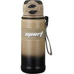 Techsuit - Thermos (THM9) - Sports Water Cup, 316 Stainless Steel Double-Layer, 680ml - Brown