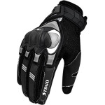 Techsuit - Touchscreen Gloves (OG105) - TDGO, for Motorcycle / ATV / Scooter, Size XL - Black